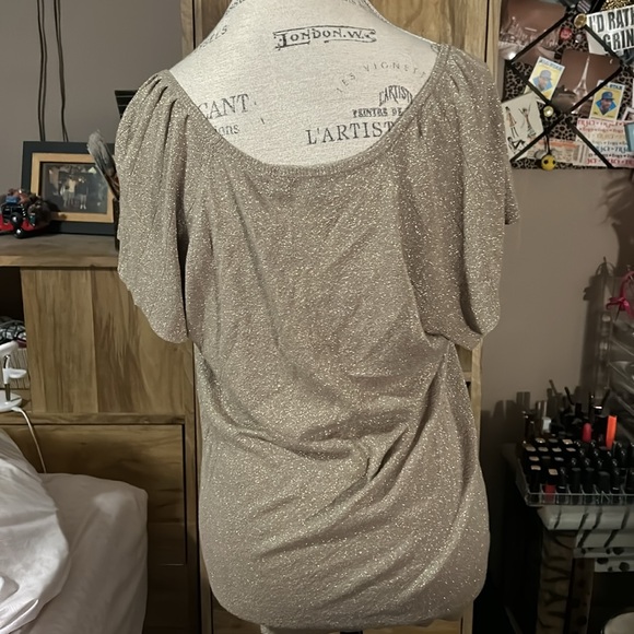 The Limited Gold Sparkly Blouse - Medium - Picture 3 of 5